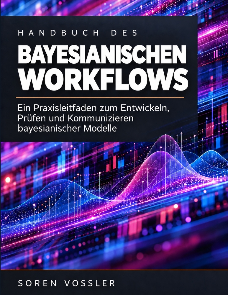 Handbuch des bayesianischen Workflows: Ein Praxisleitfaden zum Entwickeln, Prüfen und Kommunizieren bayesianischer Modelle cover