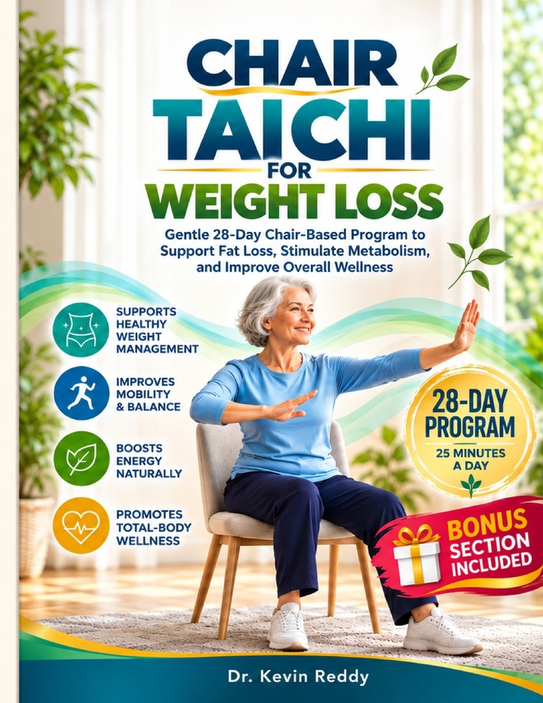Chair Tai Chi For Weight Loss: Gentle 28-Day Chair-Based Program to Support Fat Loss, Stimulate Metabolism, and Improve Overall Wellness cover
