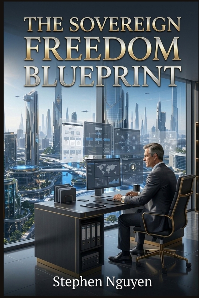 The Sovereign Freedom Blueprint: An Engineer's Guide to Automated Digital Product Hubs and Passive Family Legacies cover