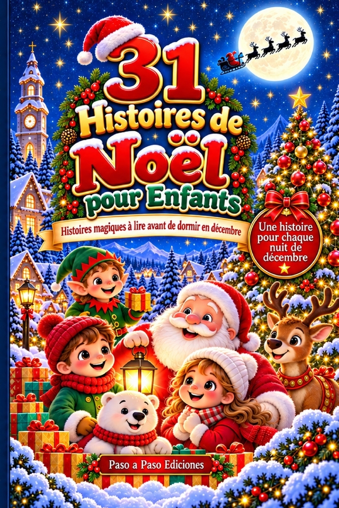 31 Histoires de Noël pour Enfants: Histoires magiques du soir pour décembre, à lire en famille et pour vivre la magie de Noël cover