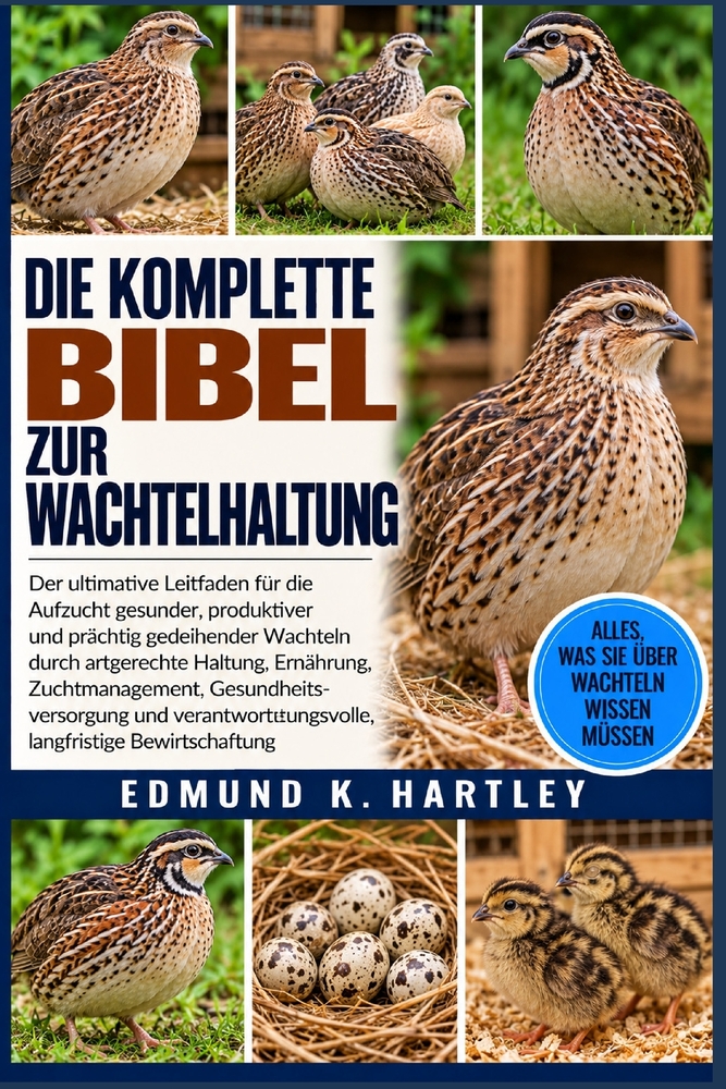 Die Komplette Bibel Zur Wachtelhaltung: Der ultimative Leitfaden für die Aufzucht gesunder, produktiver und prächtig gedeihender Wachteln durch artger cover