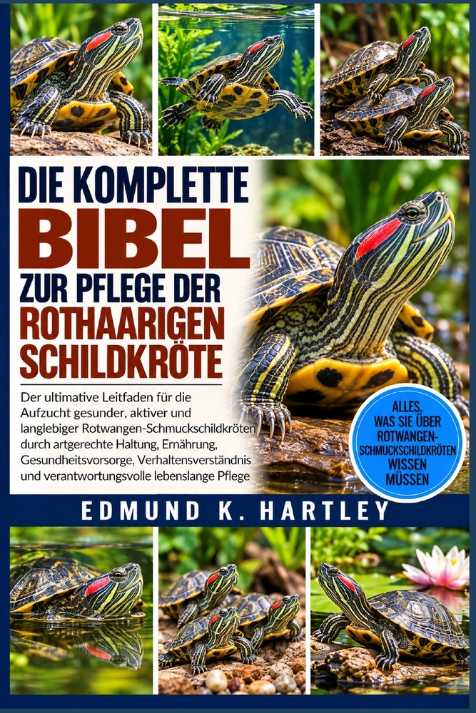 Die Komplette Bibel Zur Pflege Der Rothaarigen Schildkröte: Der ultimative Leitfaden für die Aufzucht gesunder, aktiver und langlebiger Rotwangen-Schm cover