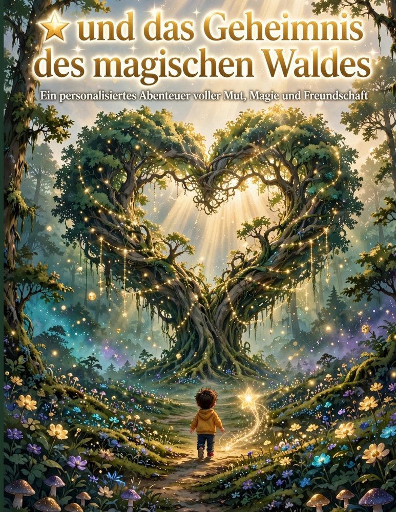 Der Stern und das Geheimnis des magischen Waldes: Ein personalisiertes Abenteuer voller Mut, Magie und Freundschaft cover