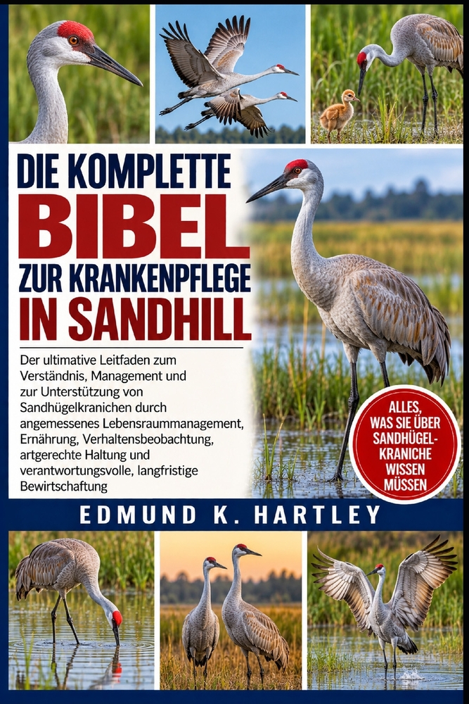 Die Komplette Bibel Zur Krankenpflege in Sandhill: Der ultimative Leitfaden zum Verständnis, Management und zur Unterstützung von Sandhügelkranichen d cover