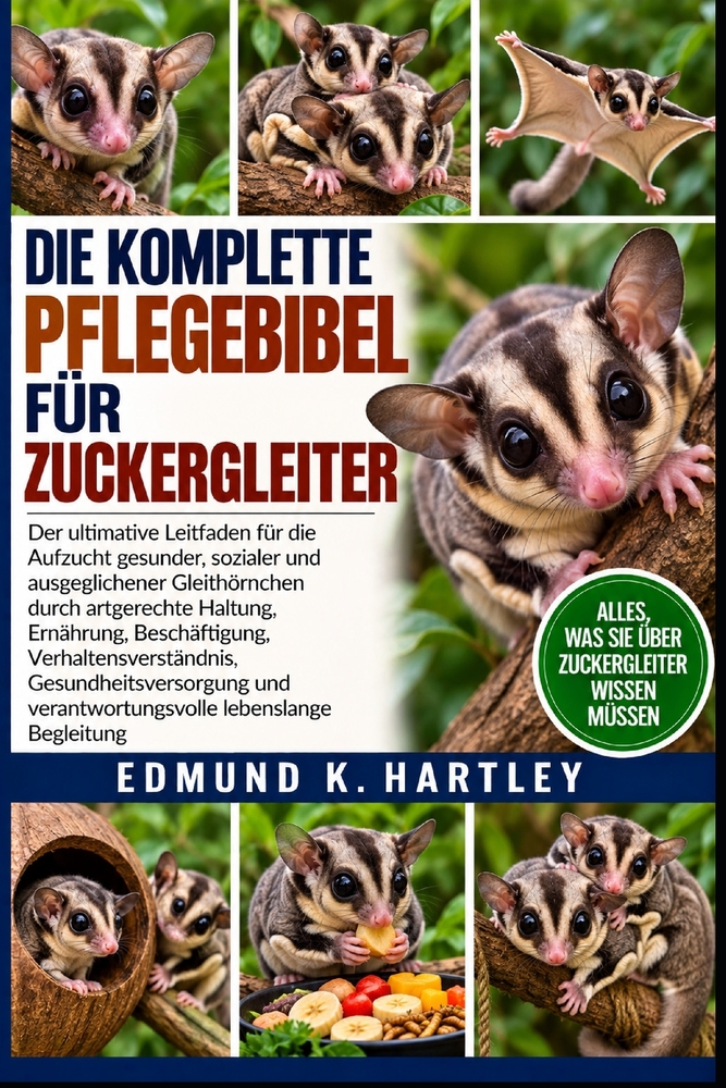 Die Komplette Pflegebibel Für Zuckergleiter: Der ultimative Leitfaden für die Aufzucht gesunder, sozialer und ausgeglichener Gleithörnchen durch artge cover