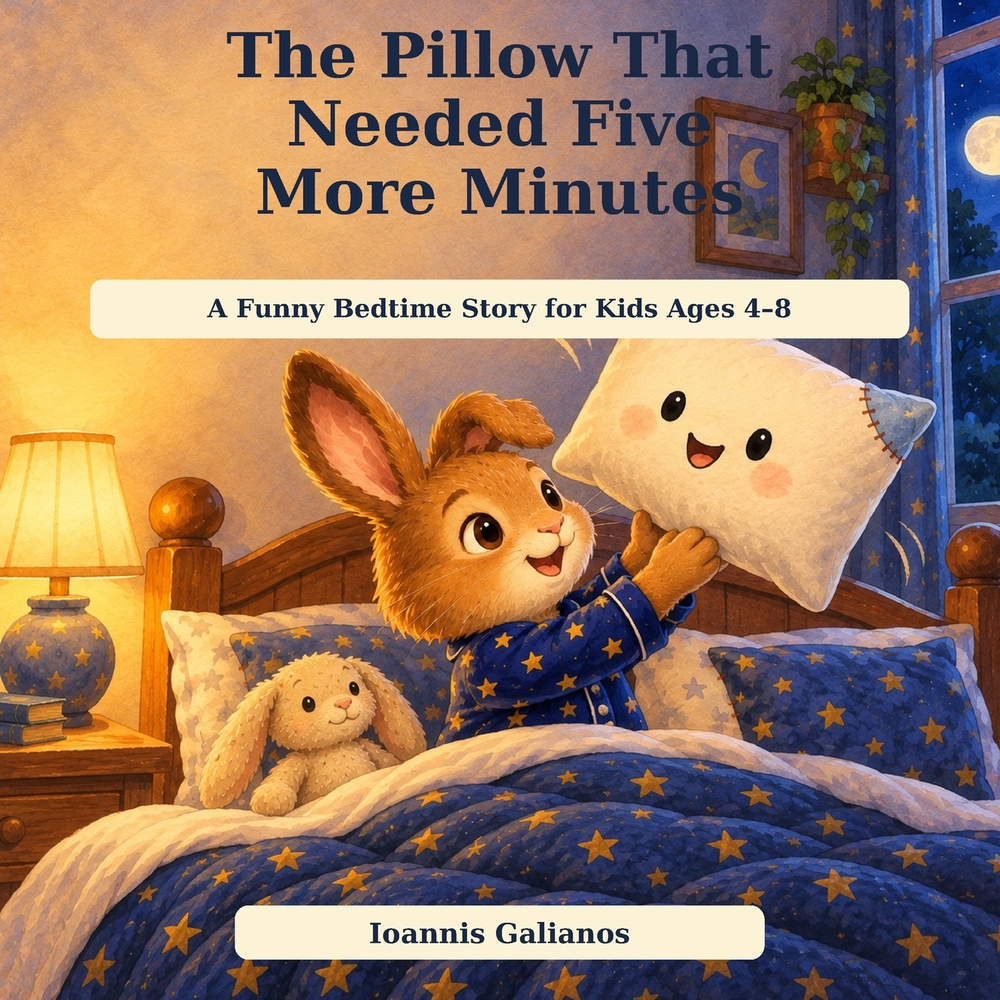 The Pillow That Needed Five More Minutes: A Funny Bedtime Story for Kids Ages 4-8 cover