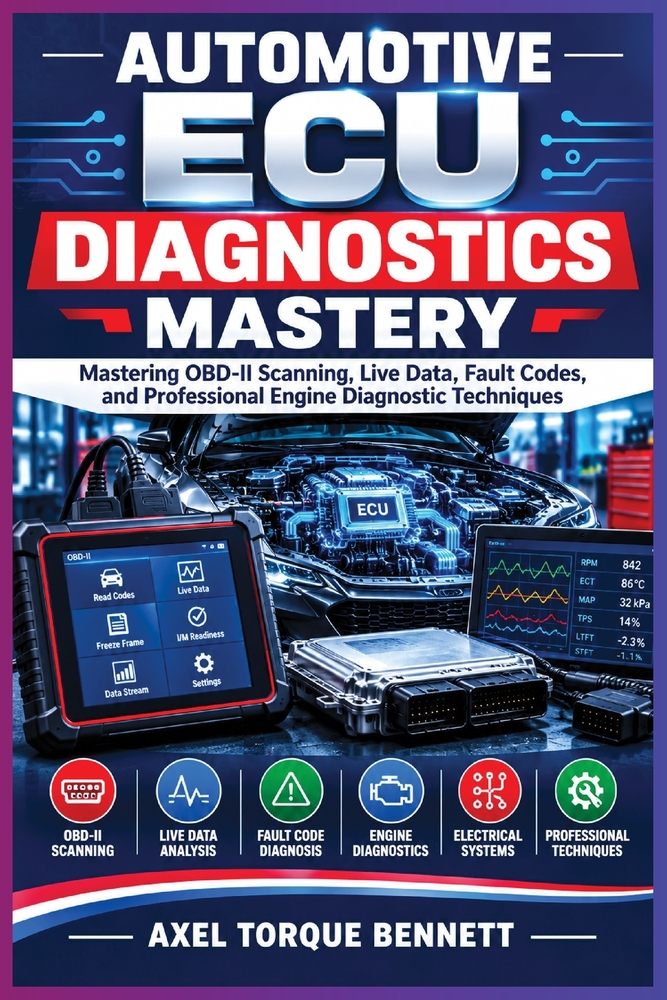 Automotive ECU Diagnostics Mastery: Mastering OBD-II Scanning, Live Data, Fault Codes, and Professional Engine Diagnostic Techniques cover