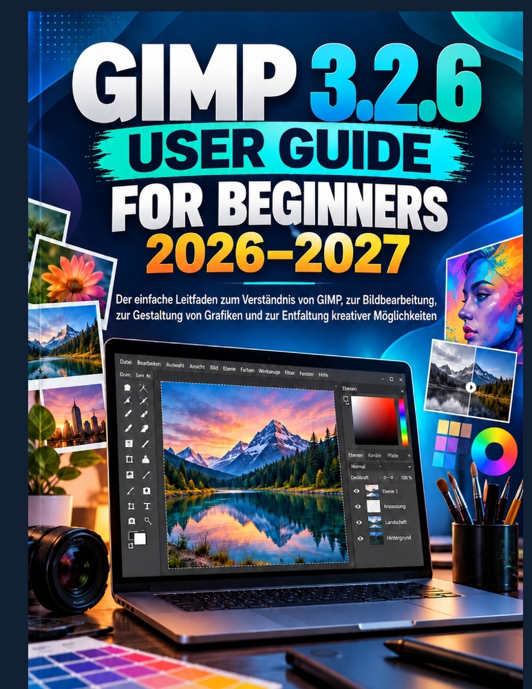 Gimp 3.2.6 User Guide for Beginners 2026-2027: The Easy Guide to Understanding GIMP, Editing Photos, Designing Graphics, and Unlocking Creative Possib cover