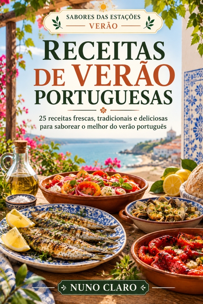 Receitas de Verão Portuguesas: 25 receitas frescas, tradicionais e deliciosas para saborear o melhor do verão português cover