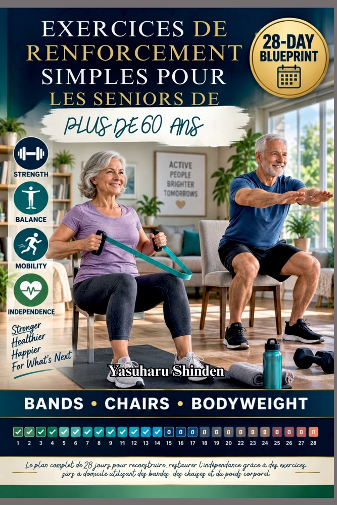 Exercices de Renforcement Simples Pour Les Seniors de Plus de 60 ANS: Le plan complet de 28 jours pour reconstruire, restaurer l'indépendance grâce à cover