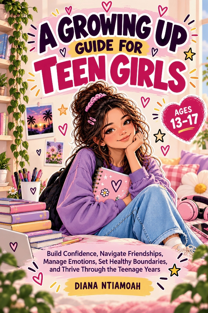 A Growing Up Guide for Teen Girls: Build Confidence, Navigate Friendships, Manage Emotions, Set Healthy Boundaries, and Thrive Through the Teenage Yea cover