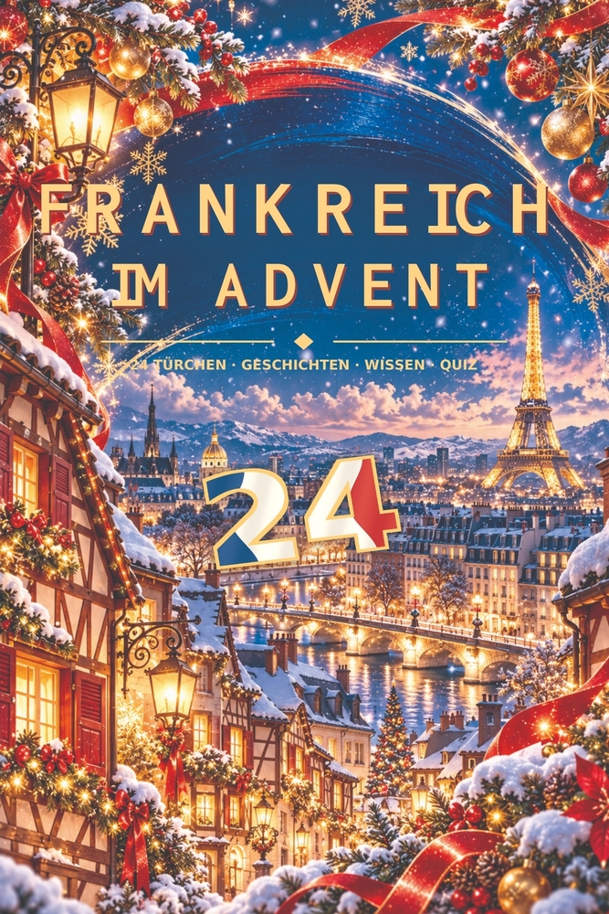 Frankreich im Advent: 24 Tage Wissen und Quizen über Frankreich cover