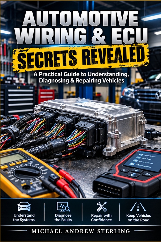 Automotive Wiring & ECU Secret Revealed: A Practical Guide to Understanding, Diagnosing & Repairing Vehicles cover