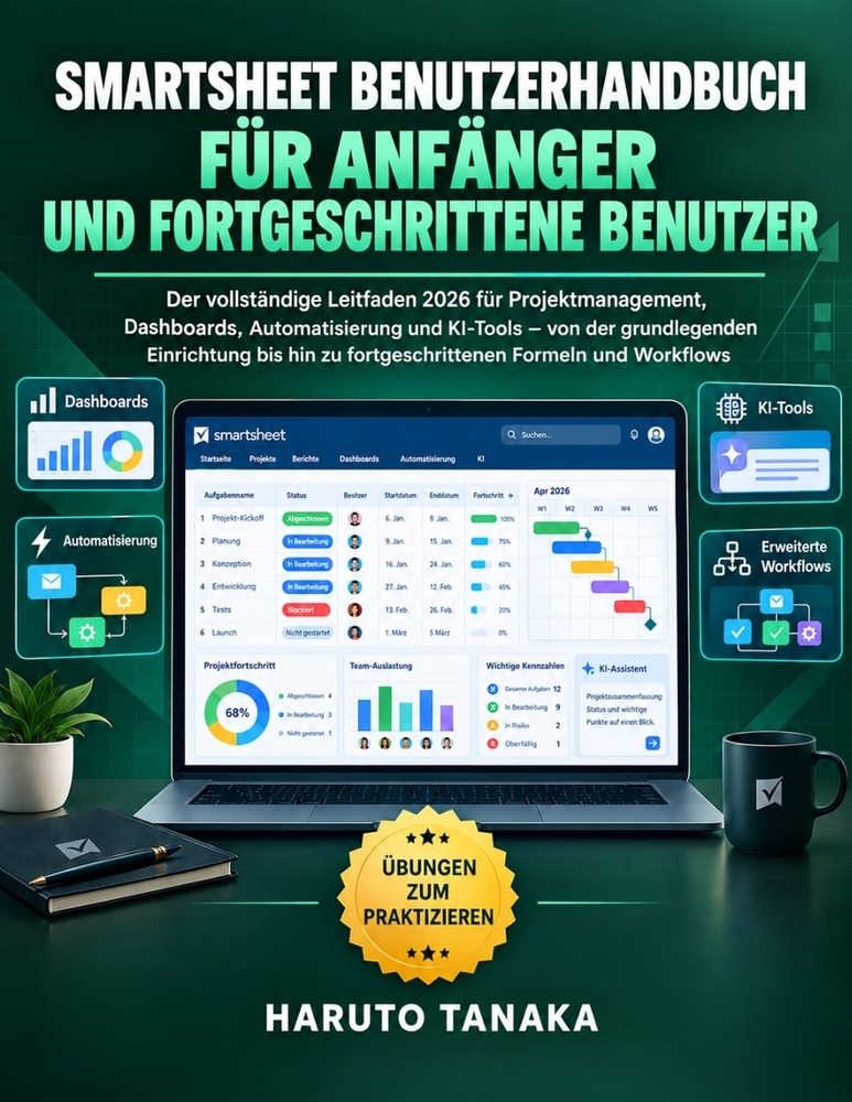 Smartsheet Benutzerhandbuch Für Anfänger Und Fortgeschrittene Benutzer: Der vollständige Leitfaden 2026 für Projektmanagement, Dashboards, Automatisie cover