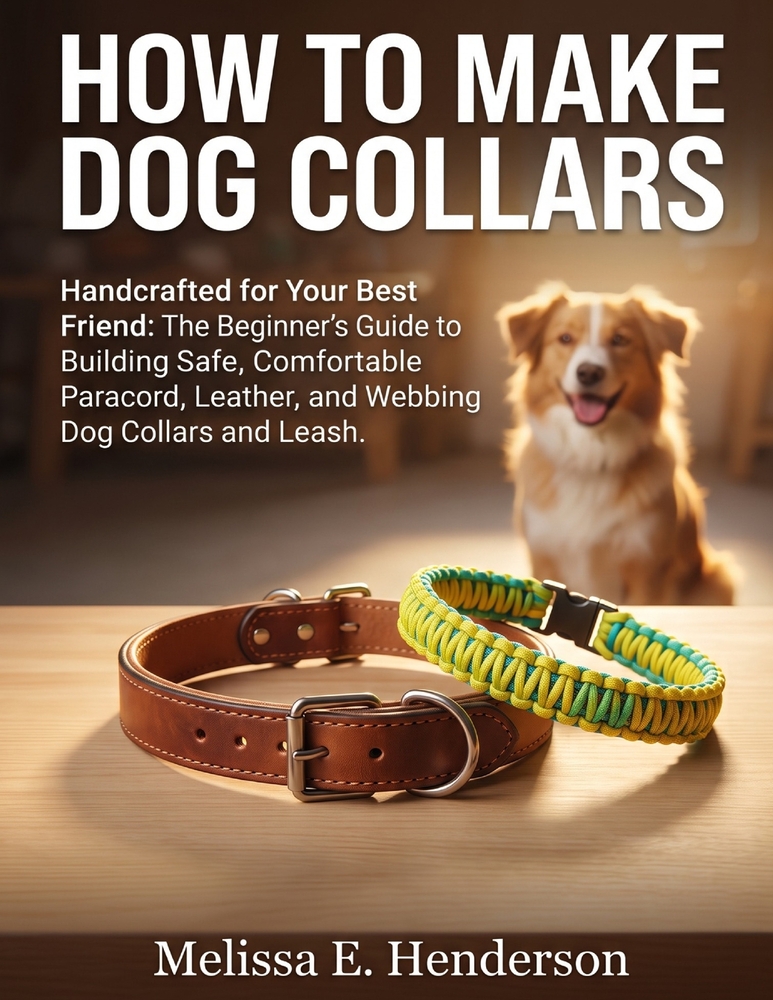 How to Make Dog Collars: Handcrafted for Your Best Friend: The Beginner's Guide to Building Safe, Comfortable Paracord, Leather, and Webbing Dog Colla cover