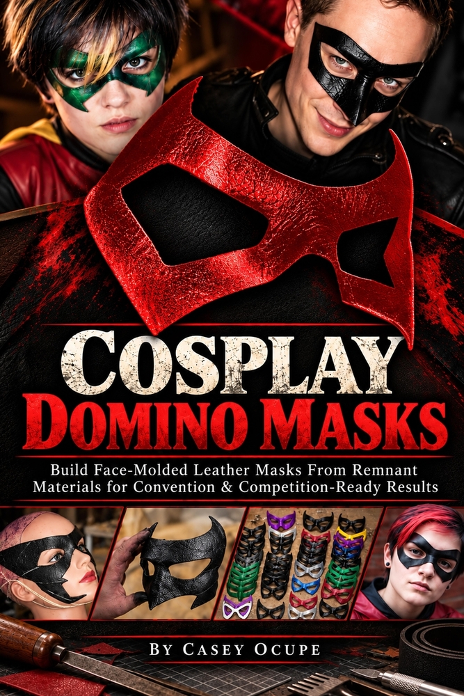 Cosplay Domino Masks: Build Face-Molded Leather Masks From Remnant Materials for Convention & Competition-Ready Results cover