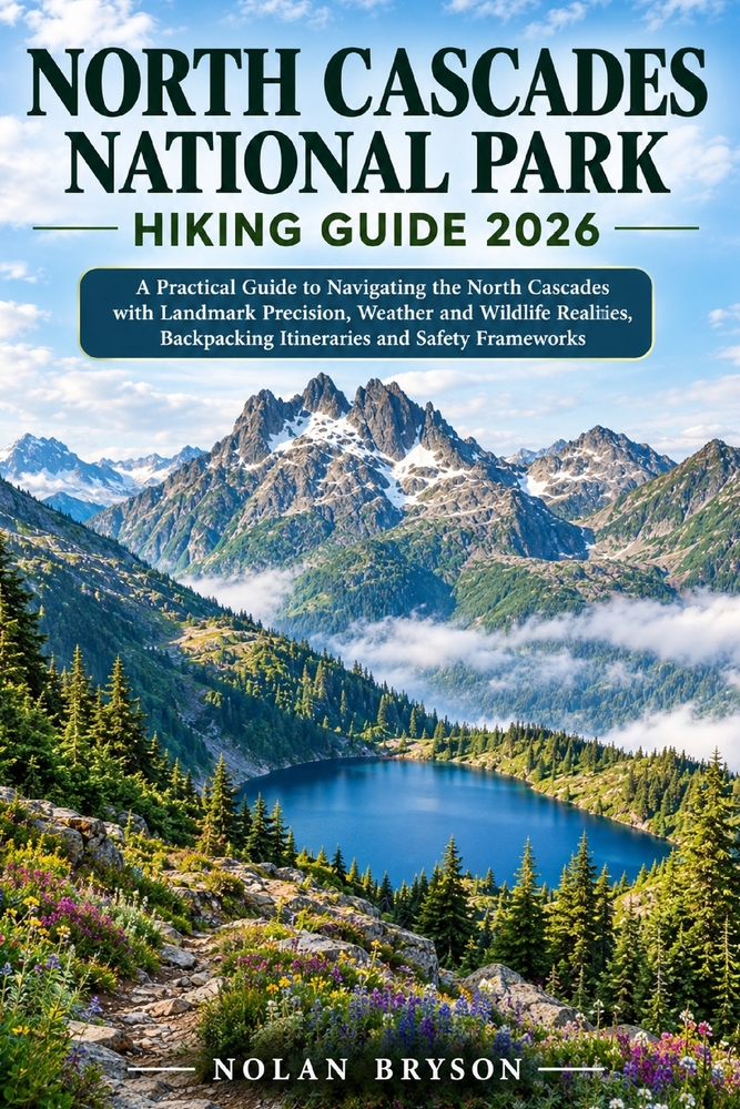 North Cascades National Park Hiking Guide 2026: A Practical Guide to Navigating the North Cascades with Landmark Precision, Weather and Wildlife Reali cover