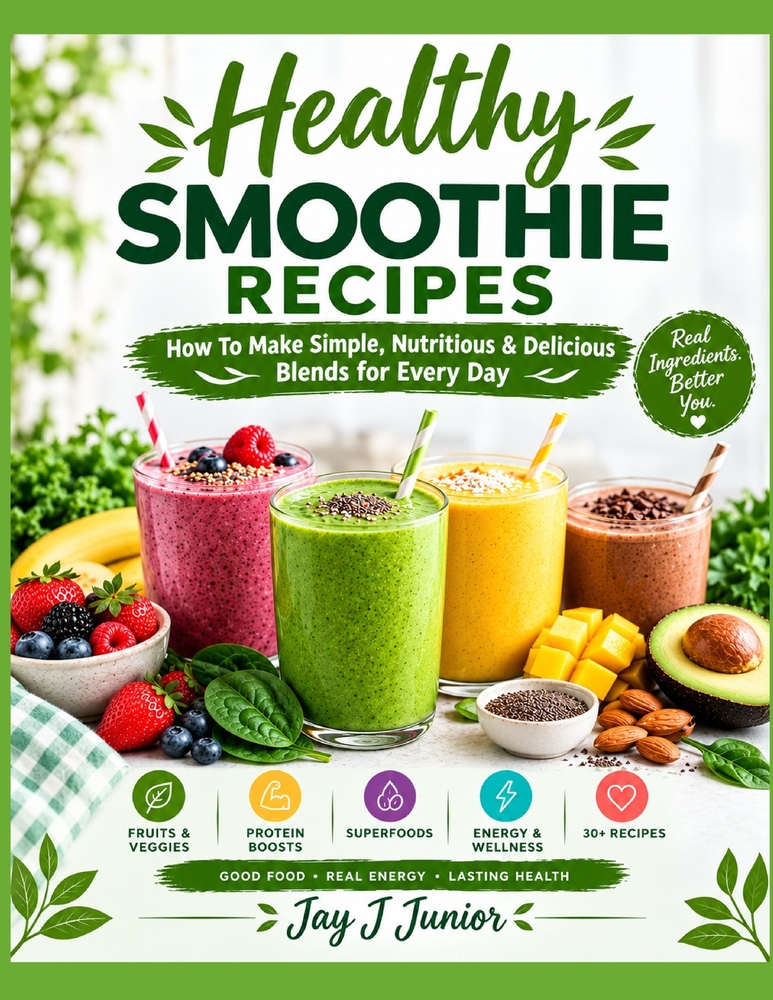Healthy Smoothie Recipes: How to Make Simple, Nutritious & Delicious Blends for Every Day cover