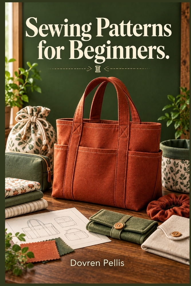 Sewing Patterns for Beginners: Easy Step-by-Step Patterns to Sew Bags, Accessories, Home Décor, and Everyday Essentials cover