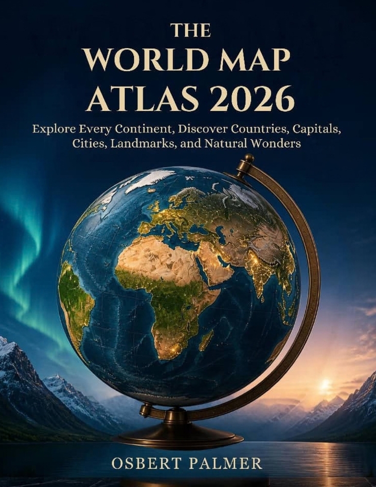 The World Map Atlas 2026: Explore Every Continent, Discover Countries, Capitals, Cities, Landmarks, and Natural Wonders. cover