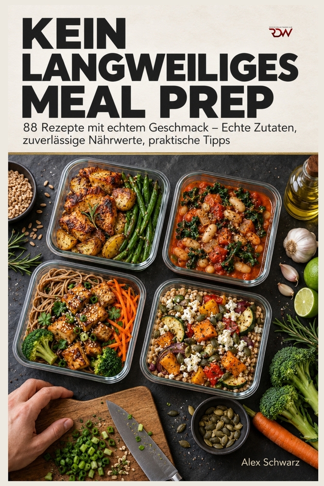 Kein langweiliges Meal Prep: 88 Rezepte mit echtem Geschmack - Echte Zutaten, zuverlässige Nährwerte, praktische Tipps cover