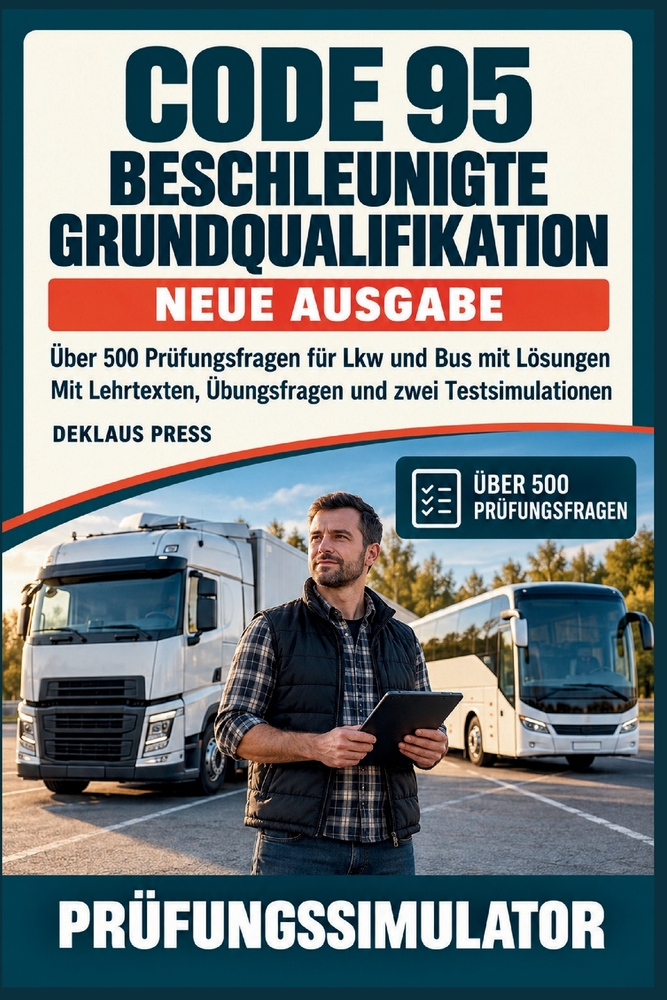 Code 95 Beschleunigte Grundqualifikation - Neue Ausgabe: Über 500 Prüfungsfragen für Lkw und Bus mit Lösungen cover