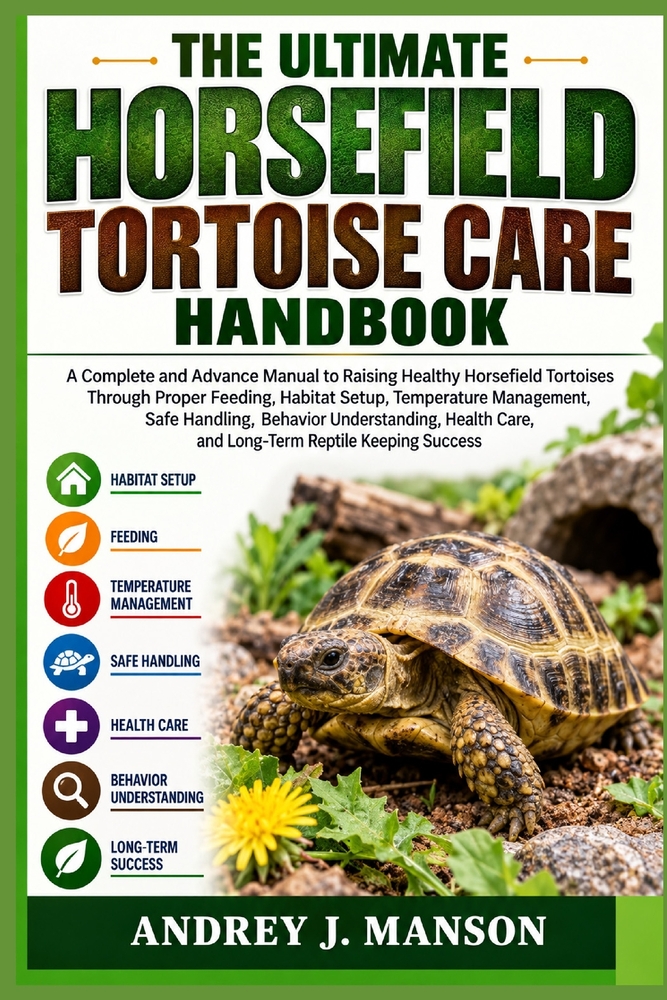 The Ultimate Horsefield Tortoise Care Handbook: A Complete and Advance Manual to Raising Healthy Horsefield Tortoises Through Proper Feeding, Habitat cover