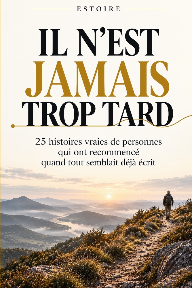 Il n'est jamais trop tard: 25 histoires vraies de personnes qui ont recommencé quand tout semblait déjà écrit cover