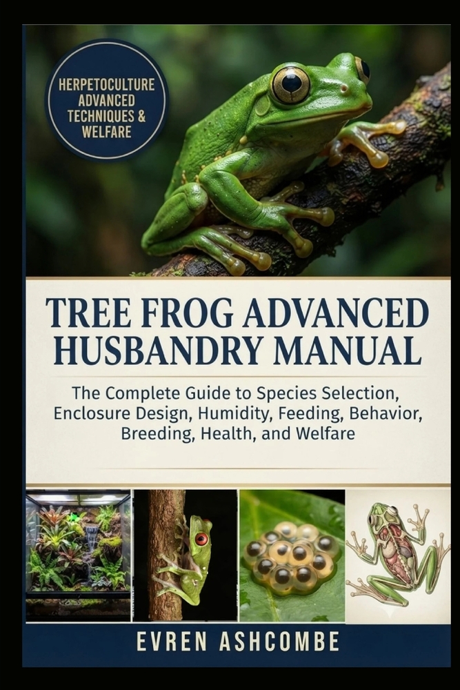 Tree Frog Advanced Husbandry Manual: The Complete Guide to Species Selection, Enclosure Design, Humidity, Feeding, Behavior, Breeding, Health, and Wel cover