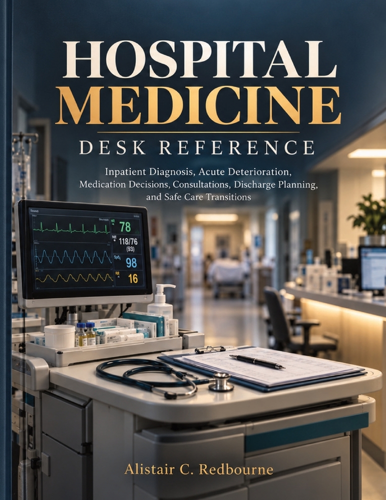 Hospital Medicine Desk Reference: Inpatient Diagnosis, Acute Deterioration, Medication Decisions, Consultations, Discharge Planning, and Safe Care Tra cover