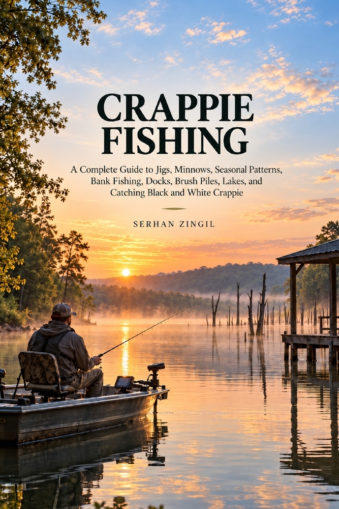 Crappie Fishing: A Complete Guide to Jigs, Minnows, Seasonal Patterns, Bank Fishing, Docks, Brush Piles, Lakes, and Catching Black and White Crappie cover