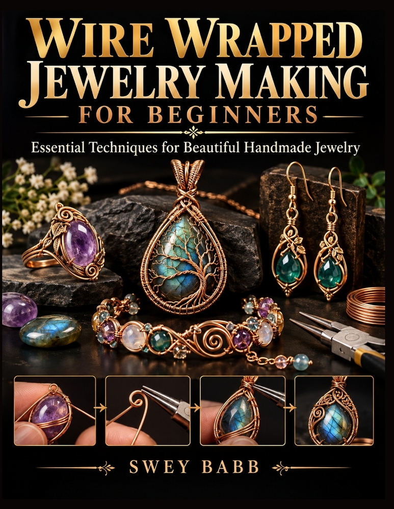 Wire Wrapped Jewelry Making for Beginners: Essential Techniques for Beautiful Handmade Jewelry cover