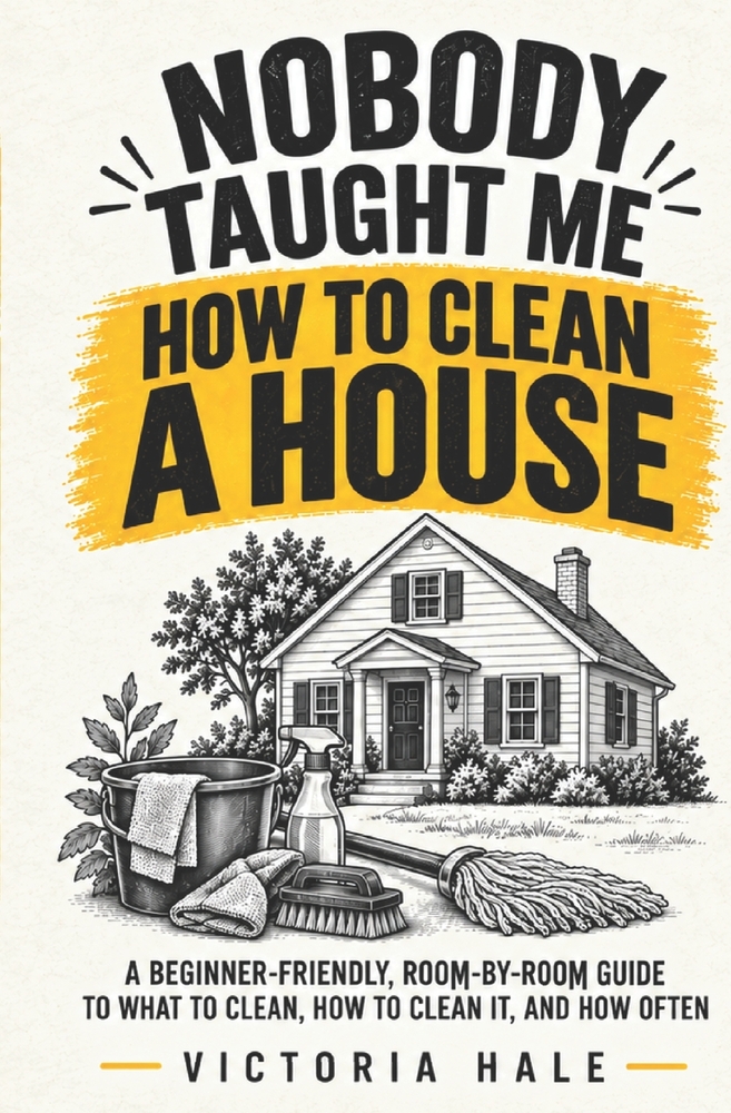 Nobody Taught Me How to Clean a House: A Beginner-Friendly, Room-by-Room Guide to What to Clean, How to Clean It, and How Often cover