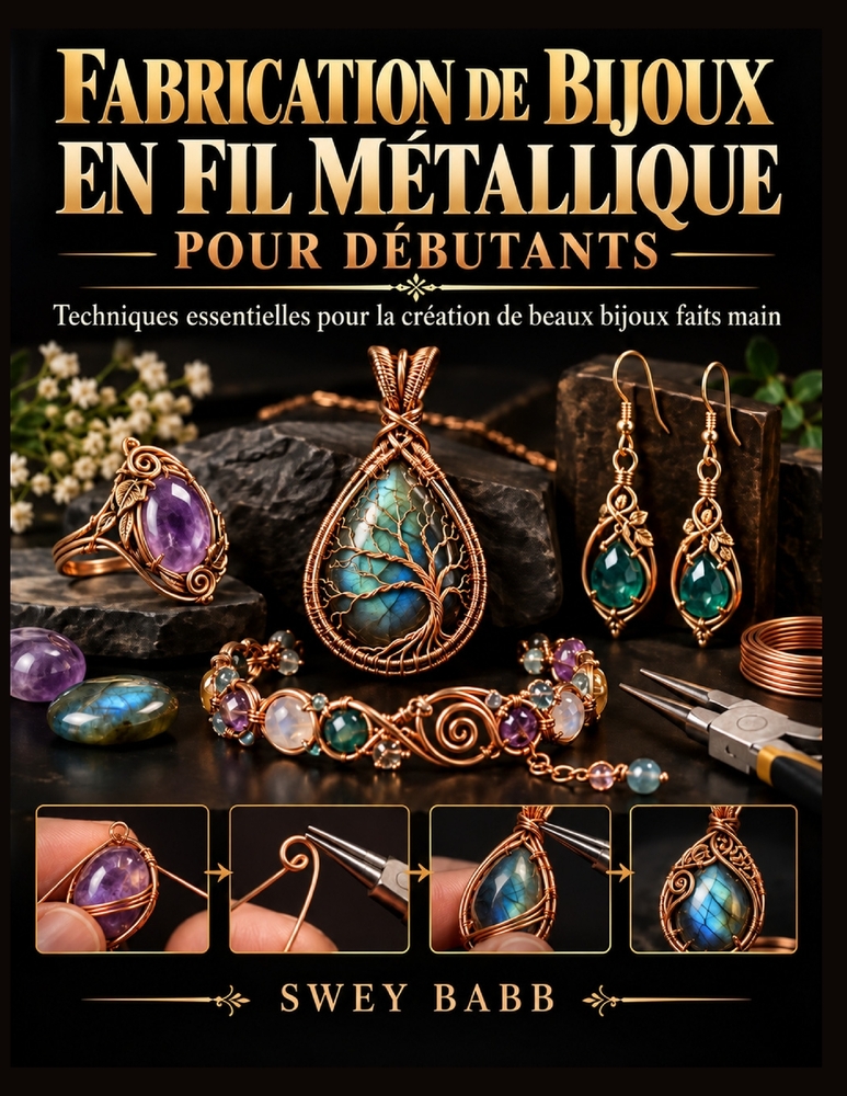 Fabrication de Bijoux En Fil Métallique Pour Débutants: Techniques essentielles pour la création de beaux bijoux faits main cover