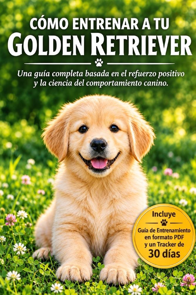 Cómo Entrenar a tu Golden Retriever: Guía completa de adiestramiento positivo desde cachorro hasta la edad adulta, basada en la ciencia del comportami cover