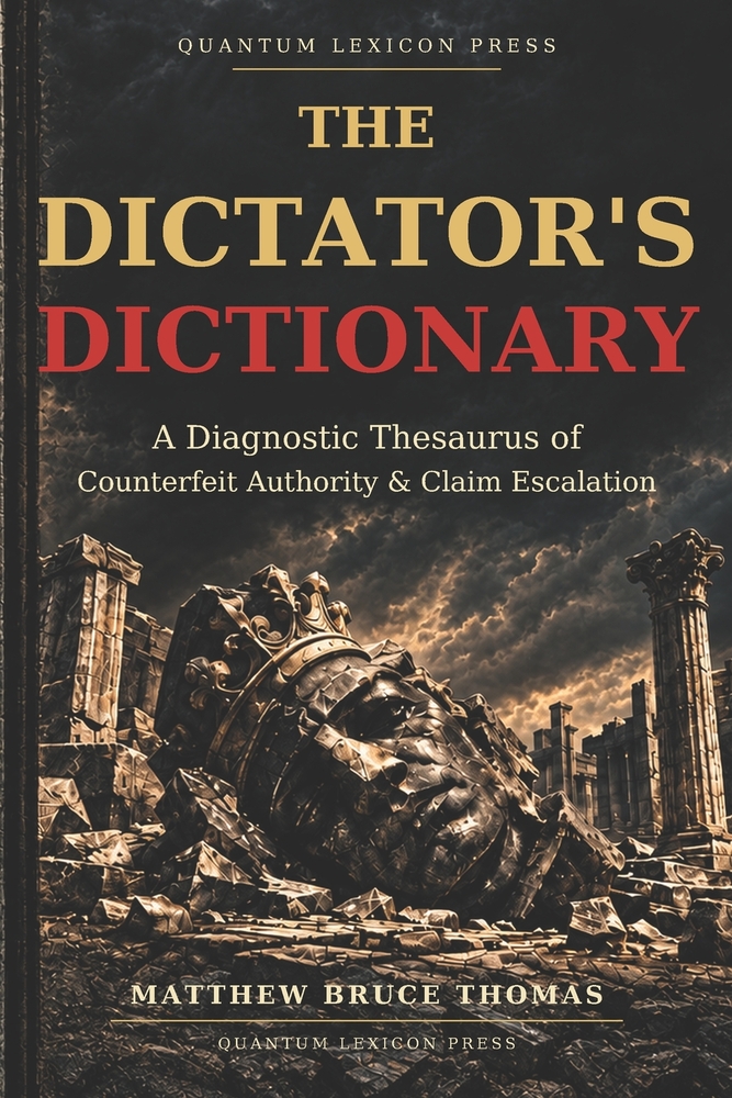 The Dictator's Dictionary: A Diagnostic Thesaurus of Counterfeit Authority & Claim Escalation cover