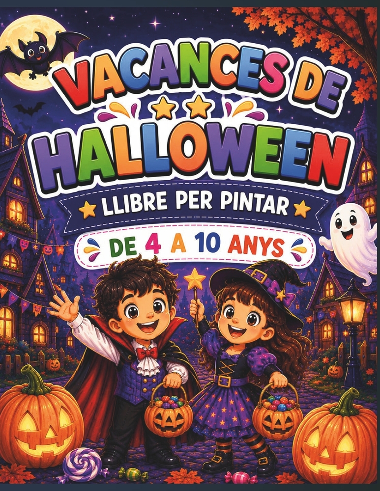 Vacances de Halloween: llibre per pintar cover
