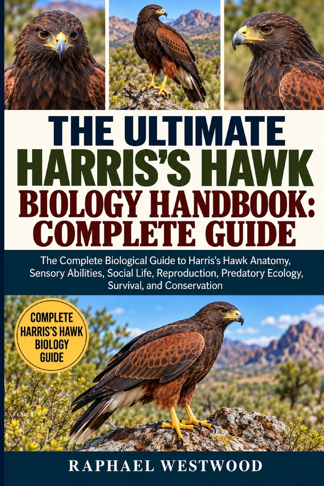 The Ultimate Harris's Hawk Biology Handbook: COMPLETE GUIDE: The Complete Biological Guide to Harris's Hawk Anatomy, Sensory Abilities, Social Life, R cover