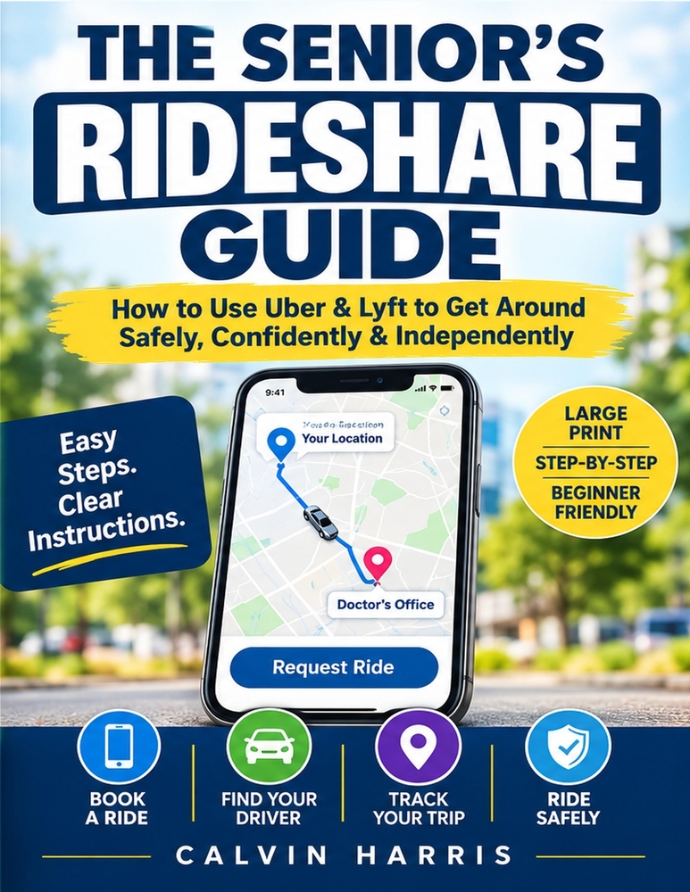 The Senior's Rideshare Guide: How to Use Uber & Lyft to Get Around Safely, Confidently & Independently cover