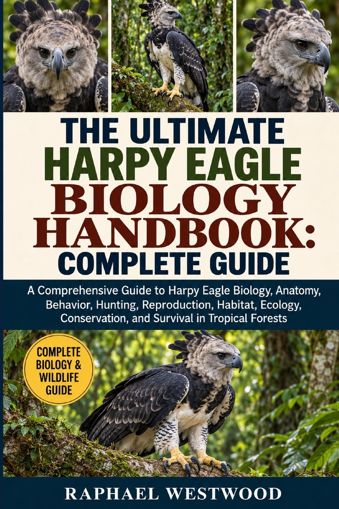 The Ultimate Harpy Eagle Biology Handbook: COMPLETE GUIDE: A Comprehensive Guide to Harpy Eagle Biology, Anatomy, Behavior, Hunting, Reproduction, Hab cover