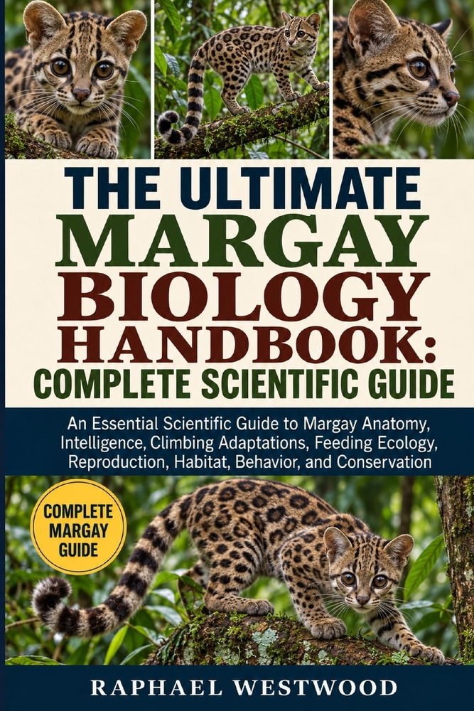 The Ultimate Margay Biology Handbook: COMPLETE SCIENTIFIC GUIDE: An Essential Scientific Guide to Margay Anatomy, Intelligence, Climbing Adaptations, cover