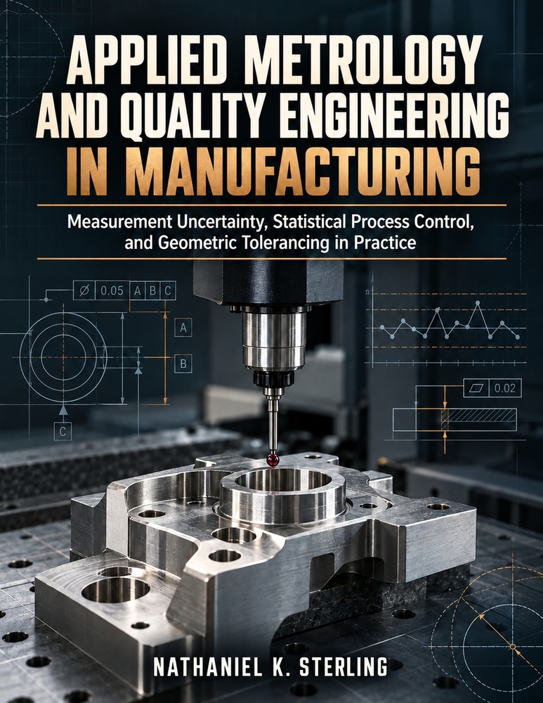 Applied Metrology and Quality Engineering in Manufacturing: Measurement Uncertainty, Statistical Process Control, and Geometric Tolerancing in Practic cover