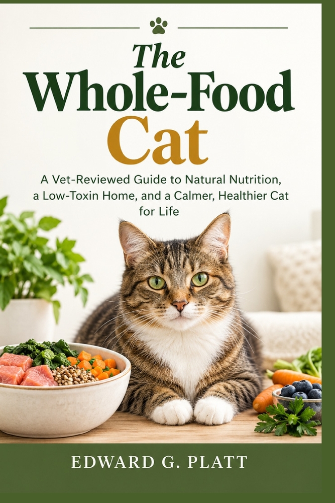 The Whole-Food Cat: A Vet-Reviewed Guide to Natural Nutrition, a Low-Toxin Home, and a Calmer, Healthier Cat for Life cover