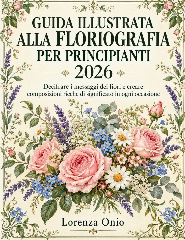 Guida illustrata alla floriografia per principianti 2026: Decifrare i messaggi dei fiori e creare composizioni ricche di significato in ogni occasione cover