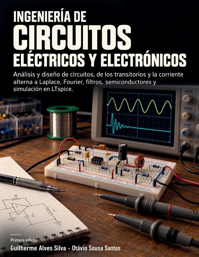 Ingeniería de circuitos eléctricos y electrónicos: Análisis y diseño de circuitos, de los transitorios y la corriente alterna a Laplace, Fourier, filt cover