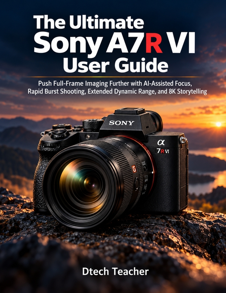 The Ultimate Sony A7R VI User Guide: Push Full-Frame Imaging Further with AI-Assisted Focus, Rapid Burst Shooting, Extended Dynamic Range, and 8K Stor cover