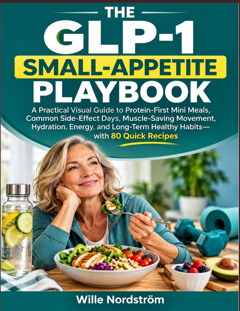 The Glp-1 Small-Appetite Playbook: A Practical Visual Guide to Protein-First Mini Meals, Common Side-Effect Days, Muscle-Saving Movement, Hydration, E cover