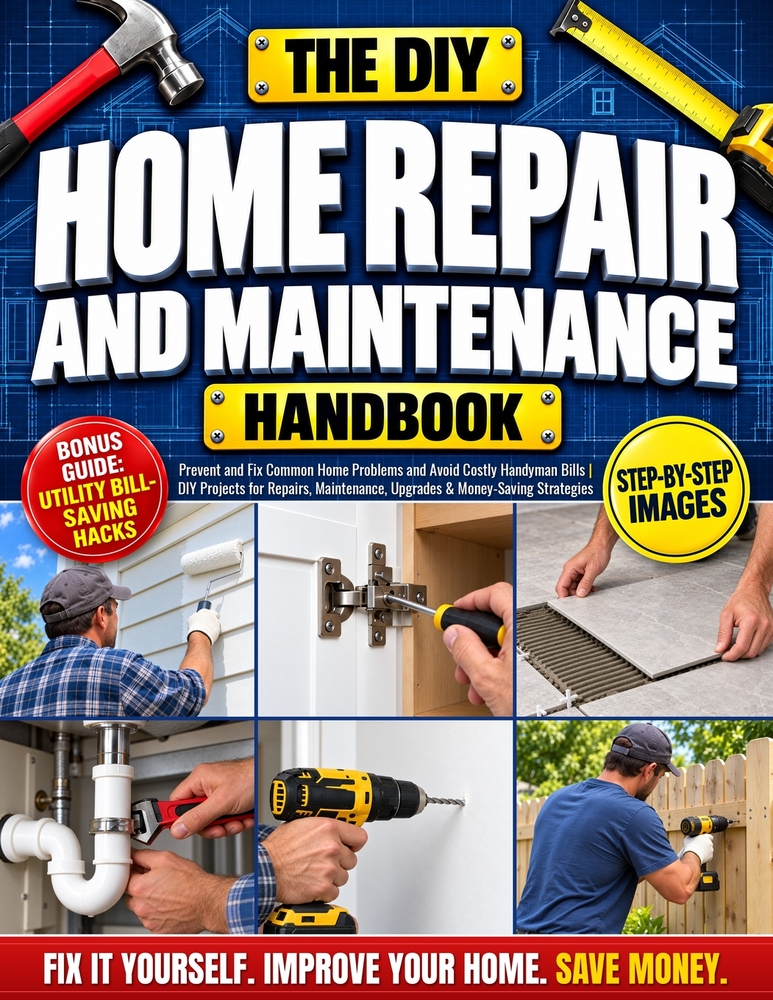 The DIY Home Repair and Maintenance Handbook: Prevent and Fix Common Home Problems and Avoid Costly Handyman Bills DIY Projects for Repairs, Maintenan cover
