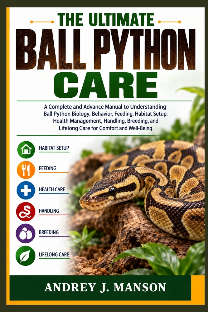 The Ultimate Ball Python Care: A Complete and Advanced Manual to Understanding Ball Python Biology, Behavior, Feeding, Habitat Setup, Health Managemen cover