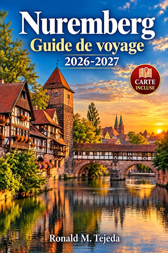 Nuremberg Guide de voyage 2026-2027: Planifiez quatre jours entre vieille ville, château impérial, saveurs franconiennes et marché de Noël cover